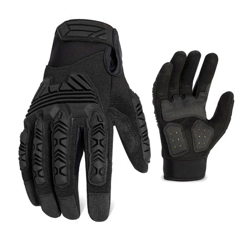 RIGWARL Impact Gloves for Men Women with TPR Protector, Anti Vibration Heavy Duty Work Gloves with Firm Grip, Wear Resistant Mechanic Work Gloves for Gardening Construction Warehouse