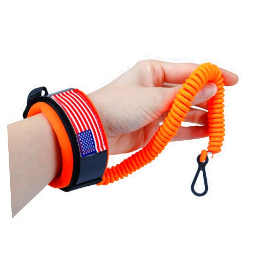 AFEISOL Jet Ski Boat Key Lanyard Wrist Strap Fit Most Mercury Marine Outboard, Boat Engine Stop Kill Switch Lanyards Emergency Safety Cut Off Cord Tether (Orange with wrist strap)