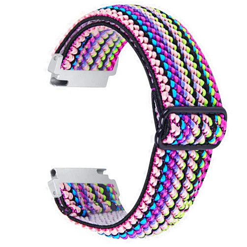 RuenTech Elastic Bands Compatible with Letsfit EW1/AGPTEK LW11/ENOMIR W19 Smart Watch Band, Adjustable Stretchy Nylon Loop Wristband Replacement Soft Straps for MILOUZ,Amzhero,A-TGTGA,TOOBUR IDW19 Watch