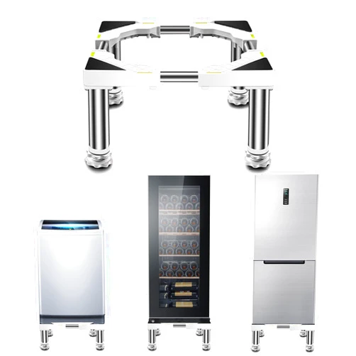 MiSMiAO Refrigerator Washing Machine Base Stand Heightened Air Conditioner Base 4Legs- Height 29-32cm Adjustable Plant Container Rack LengthWidth 43-65cm Plant Stands Pot Flower Holder