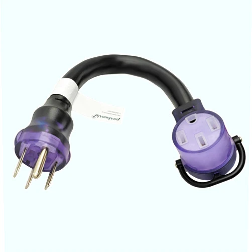 Parkworld RV/EV 50A Extension Cord, NEMA 14-50 Extension Cord, NEMA 14-50P to 14-50R Straight Plug for Generator (1.5FT)