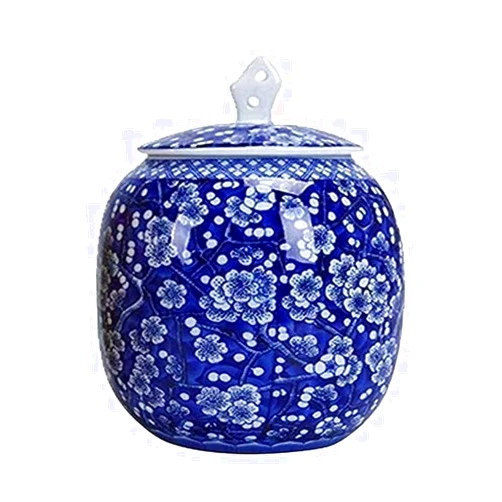 CATRP Cherished urns Pet Urn for Ashes Ceramics Cremation Urn Adult Funeral Urns Urns for Ashes of Loved Ones Cremated Remains Memorial Burial Cremation Urns (Size : 12x15.5cm)