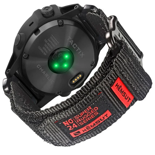 SMITHA Compatible With Garmin Watch Band, Super Rugged Nylon Sports Strap With Woven Loop Design For Fenix/Forerunner/Approach/MARQ/Quatix/D2 Series, Tough Replacement Band For Men Women