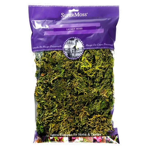 SuperMoss (21556 Lichen Parmelia (No Stem), Green, 8oz