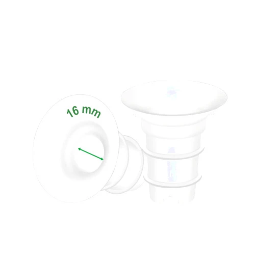 Maymom 16mm Maymom Flange Inserts (Long Plus) Compatible with Freemie 25mm Flanges; Compatible with 24mm Medela PersonalFit Flange, Spectra 24mm Flange, Momcozy S9 Pro/S12 Pro, 2pc/pk
