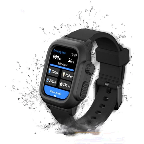 PEIYUI Waterproof Case for 42mm Apple Watch Series 3 and Series 2, Full Body Shell for Waterproof Dustproof Snowproof Anti-Scratch Shockproof Impact Resistant with Watch Band