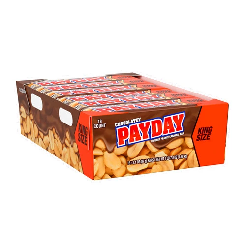 PAYDAY Chocolatey Peanut Caramel King Size, Candy Bar, 3.1 oz