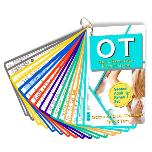 UniArea Occupational Therapy Reference Pocket Guide - Must Have OT Resource 32 Pages Quick Tips for OT Student, Occupational Therapy Gifts Therapist Gift for Women Pocket Sized 3