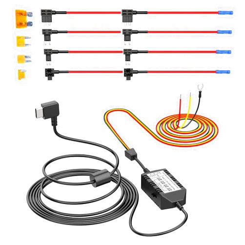 VIOFO HK4 Hardwire Kit with 8pcs Full Set Circuit Fuse Tap, Type-C Port, for A119MINI /A119MINI 2 /A229 Duo&Plus&PRO /T130 /WM1 /A139 /A139Pro Dash Cam