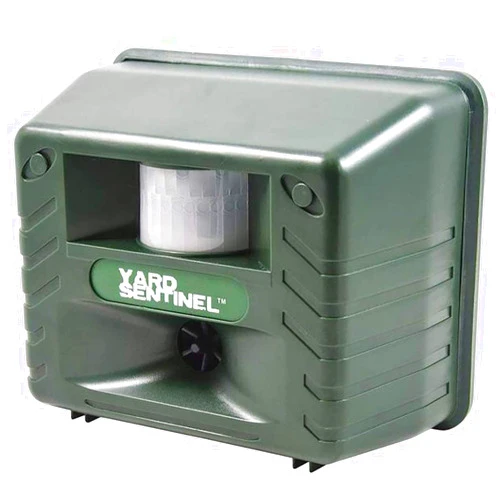 ASPECTEK Yard Sentinel Outdoor Ultrasonic Animal Repeller with Motion Sensor, Adjustable Volume, Waterproof, Extension Cord, Powerful Repel for Squirrel, Raccoon, Skunk, Rabbit, Fox, Deer, Etc