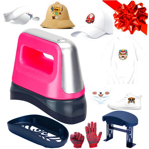 MEETDUMPL Hat Heat Press，Hat Press,Hat Press Heat Machine for Caps,Heat Press Machine for t Shirts,Curved Hat Press Portable Heating Transfer with Insulated Base Plate，Best Christmas Gift. (2)