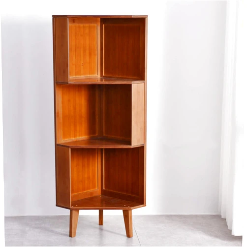 BALANBO 3-Shelf Corner Bookcase Industrial Corner Bookshelf A-Shaped Display Corner Storage Tall Bookshelf Multifunctional Storage Display Stand Shelf for Home Office Living Room Decoration…