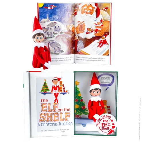 The Elf on the Shelf: A Christmas Tradition - Girl Scout Elf with Blue Eyes - Includes Artfully Illustrated Storybook, Keepsake Box and Official Adoption Certificate