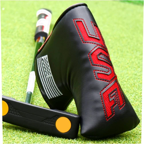Big Teeth Golf Blade Putter Cover Head Covers Club Protector Magnetic Bar Closure USA Pattern for Scotty Cameron Taylormade Odyssey