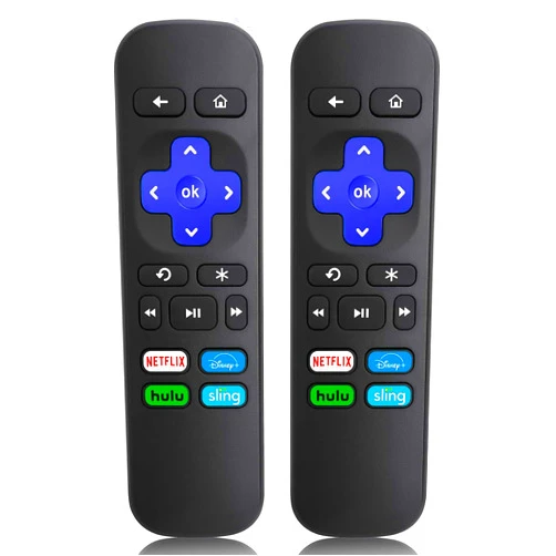 AieSHOP 2 Pack Replaced Remote Control Only for Roku Box, AieSHOP Remote Control Roku 1/2/3/4, HD,LT,XS,XD, for Roku Express/+, Premiere/+ (NOT for Roku Stick and Roku TV)