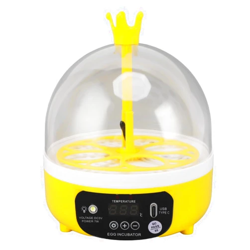 Tissting Egg Incubator 8 Eggs Poultry Hatching Machine Temperature Humidity Control Egg Turning Incubator Candler for Chickens Ducks Pigeons(Automatic)