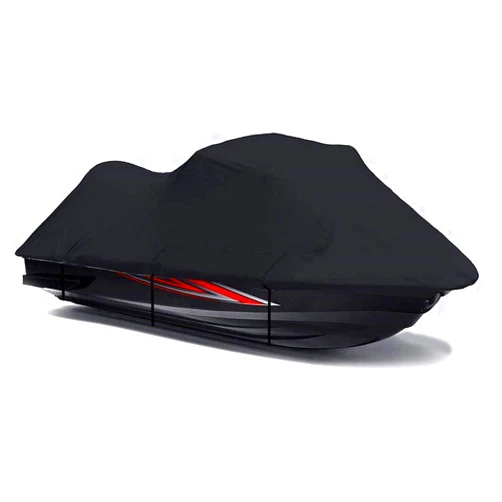 SBU Black 600 Denier Jetski Cover Compatible for Polaris SLTX 1050 1997 Jet Ski Cover 3 Seater