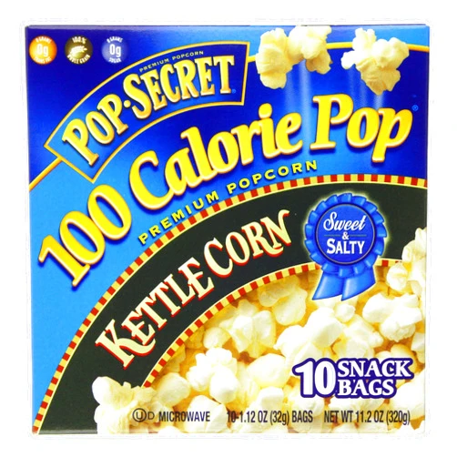 Pop Secret 100 Calorie Popcorn Kettle Corn, 10 ct, 11.12 oz