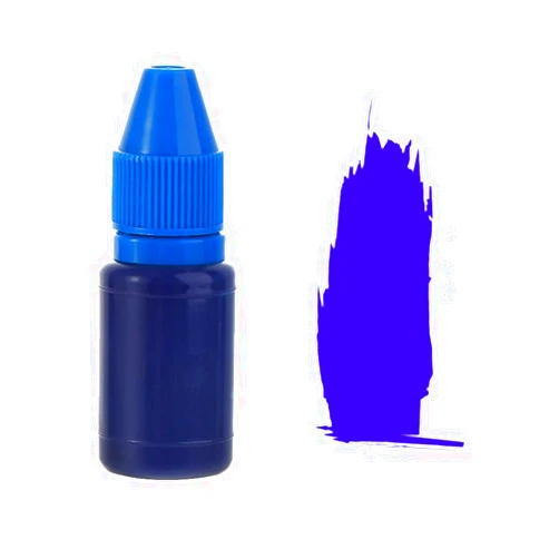 Generic Refill Ink 10ml DIY Inkpad Flash Refill Ink Color Inking Black Blue Red Stamp Ink Refill Photosensitive Inkpad(Blue)