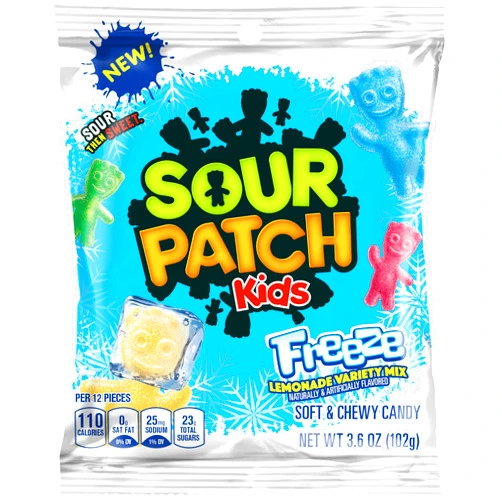 Sour Patch Kids Freeze Assorted Fat Free Candy, 3.6 Ounce, 12 Count