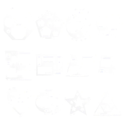 SynHHergyx 12 Pcs Drawing Stencil Geometric Stencils Circle Square Heart Star Template Set for Painting Basic Shape Tracing Stencils Simple Drawing Stencils for Classroom Painting DIY Craft
