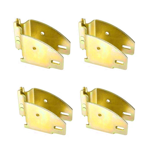 DC Cargo Mall DC Cargo E-Track Wood Beam End Socket Shelf Brackets for Custom Storage - Pack of 4 - E track Accessories for Enclosed Trailers -Ideal for 2x4 & 2x6 in Trucks, Trailers, Vans, RVs - Etrack Accessories