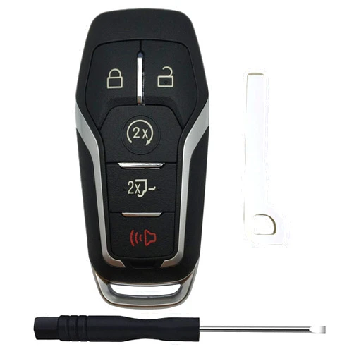 TALKMOON Replacement Keyless Entry Remote Key Fob Shell Case for Ford F150/F250 2015 2016 2017 Car Key Fob Cover (5 Button-B)