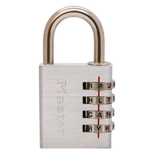 Master Lock 643DWD Set Your Own Word Combination Lock 1-9/16 in. Wide Silver