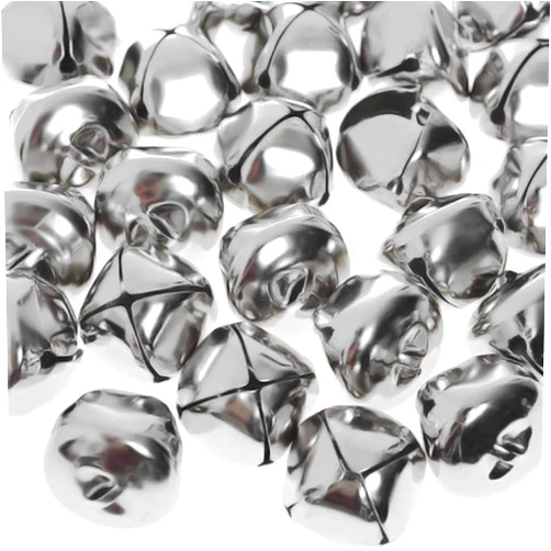 Jtshy Jumbo Silver Jingle Bells,(24 pieces)