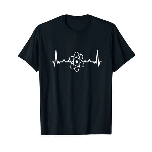 Vintage Physics Science Physicists Atoms Quantum Physics Heartbeat Physicist Quantum Mechanics T-Shirt