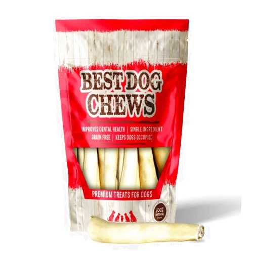 Best Dog Chews Cow Tails - 100% Natural No Steroids, No Additives -Rawhide and Odor Free Dog Treats Grass Fed Support Dental Health for All Breed Sizes Dogs and Puppies 4 inch (20 Count)