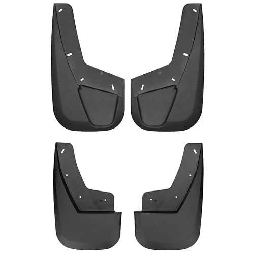 Husky Liners - Mud Guards | 2007-2014 Cadillac Escalade/Chevrolet Suburban/GMC Tahoe w/o Z71 Package, Front & Rear Set - Black, 2 Pc | 57761 & 56731