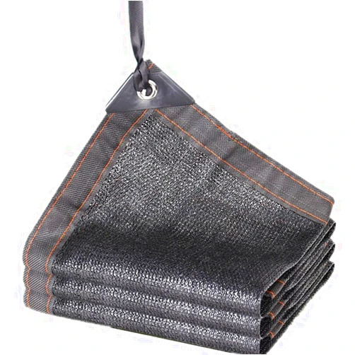 LIANGLIANG-fang shai wang LIANGLIANG Sunblock Shade Cloth Shading Breathable Wear Resistant Foldable Anti-Sun Floral Protective Awning with Metal Hole Polyethylene, 24 Size (Color : Black, Size : 6X8m)