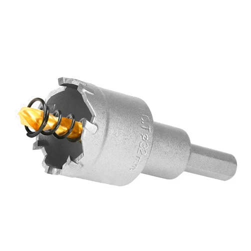 AOKAIMIAR 1-1/4 Inch Carbide Hole Saw with Titanium Plated Center Drill Bit, Heavy Duty TCT Hole Saw Metal Hole Cutter for Stainless Steel Iron Copper Brass Aluminum Alloy