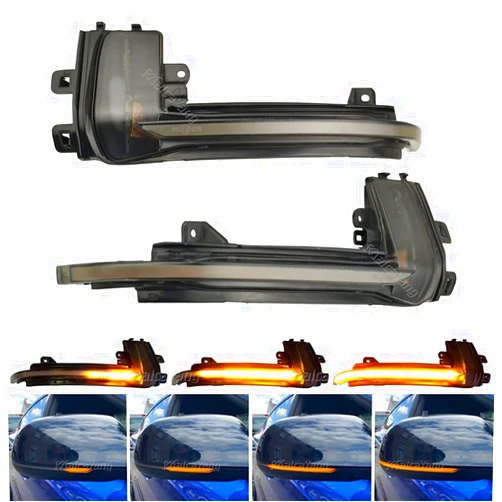Malcayang Side Mirror Turn Signal Indicator Blinker Light for Audi A3 8P A4 A5 B8 Q3 A6 C6