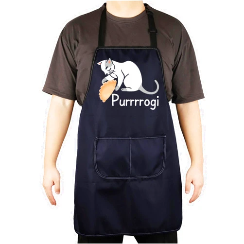 CENWA Polish Gifts Polish Cat Apron Pierogi Pun for Polish Culture Pierogi Lover Kitchen Decor