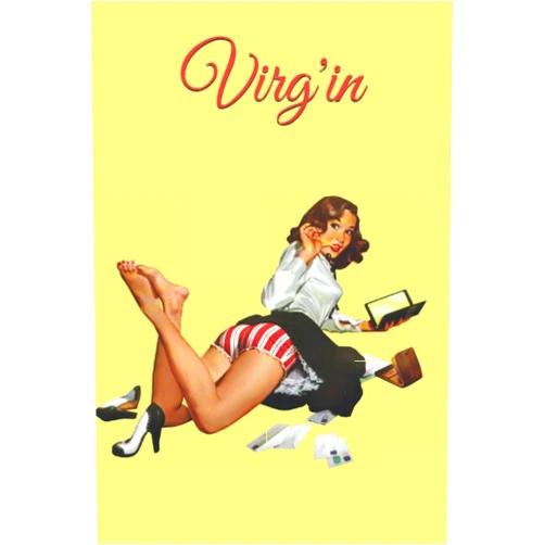 Virg'in book addict Virg'in: COLLECTION PIN UP; CAHIER VIERGE DE 150 PAGES SANS MARGE AVEC LIGNE; Idée cadeau pour pin up lovers. FORMAT 15/22,8. (French Edition)