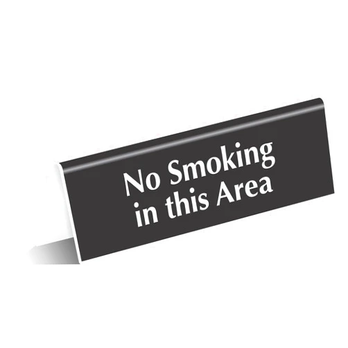 SmartSign No Smoking In This Area Desk Sign, 2