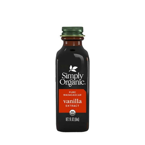 Simply Organic Pure Madagascar Vanilla Extract, 2-Ounce Glass Jar, Certified Organic, Sugar-Free Flavor For Smoothies