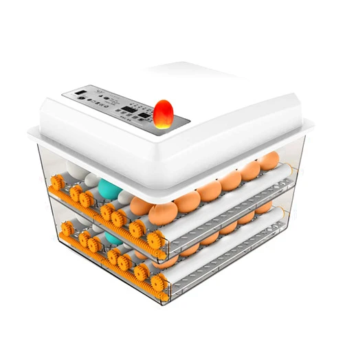 HKDQ Egg Incubator,Egg Incubator with Automatic Egg Turning and Humidity Control,Poultry Hatcher for Chickens Ducks Birds (128 Eggs)