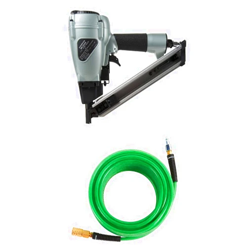 Metabo HPT Metal Connector Nailer (NR38AK) w/ 50' Air Hose (115155M)