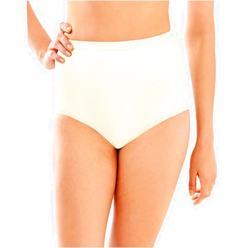 Bali Full-Cut-Fit Women`s Stretch Cotton Brief -, 7, Moonlight