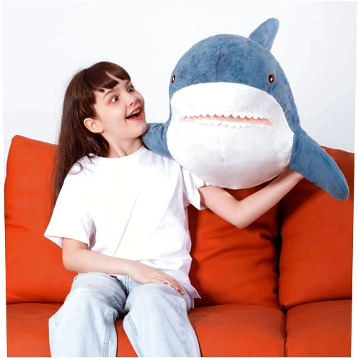 MorisMos Giant Shark Stuffed Animal Shark Plush Toys, Soft Plush Shark Hugging Pillow for Kids, 40 inch