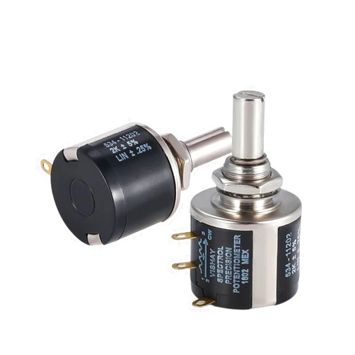BIRGI 534-11103 100R 500R1K 2K 5K 10K 20K 50K 100K Vishay Spectrol Multi-Coil Wire-Wound Potentiometer 10pcs (Size : 10K Ohm)