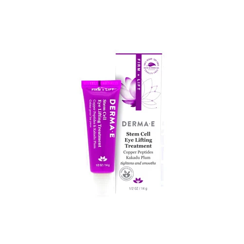 Derma E Stem Cell Lifting Eye Treatment – Multi Action Firming and Tightening Under Eye and Upper Eyelid Cream - Hydrating and Revitalizing Moisturizer, 0.5oz
