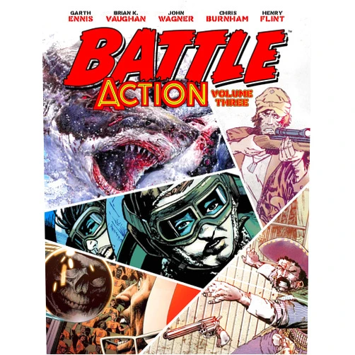By Brian K Vaughan (Author), Garth Ennis (Author), Torunn Gronbekk (Author), John Wagner (Author), Rob Williams (Author), Dan Abnett (Author), Steve White (Author), Chris Burnham (Artist), Dan Cornwell (Artist), Tom Foster (Artist), Henry Flint (Artist), John McCrea (Artist), Mike Dorey (Artist), John Higgins (Artist), PJ Holden (Artist), Patrick Goddard (Artist) & 12 more Battle Action volume 3 (3)