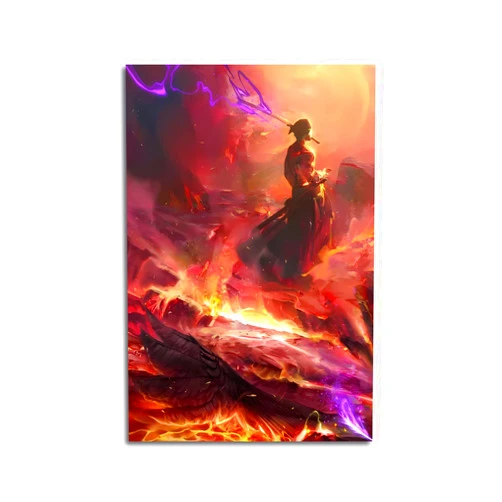 Generic Anime Poster Zoro The King of Hell HD Print Canvas Painting Wall Art For Living Room Bedroom Decor 12x16.5inch, Unframed