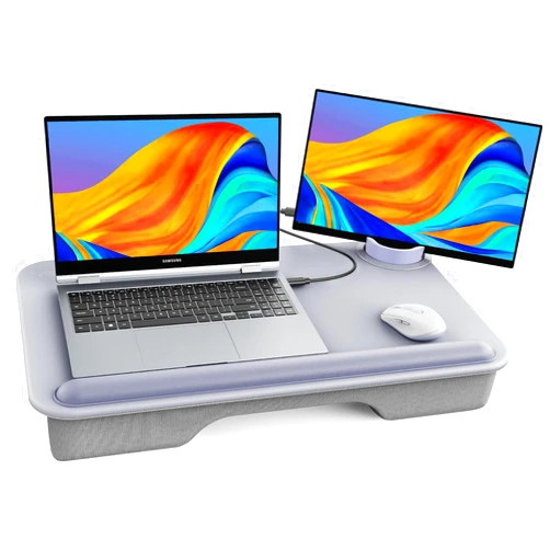 SAIJI Laptop Lap Desk for Bed—Fits Up to 17