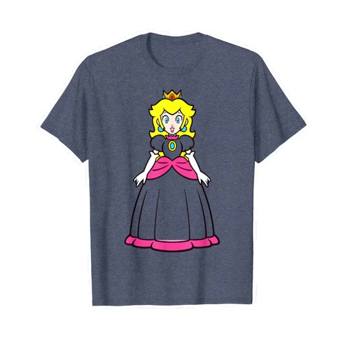 Super Mario Princess Peach Simple Portrait T-Shirt