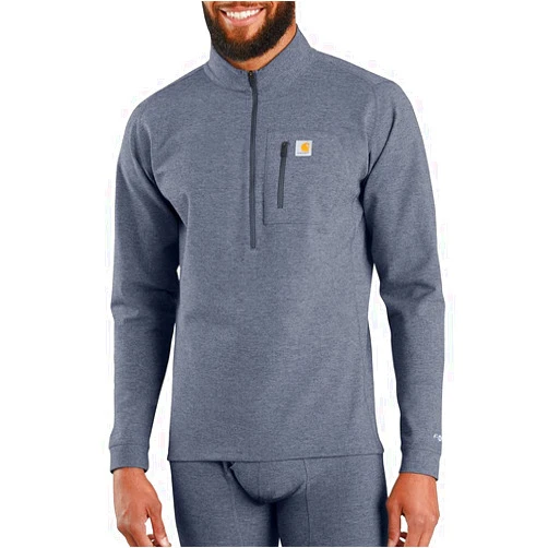 Carhartt Men's Base Force Tech Quarter-Zip Thermal Base Layer Long Sleeve Shirt